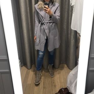 Club Monaco Grey Relaxed Trench